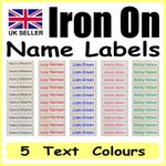 Iron On Name Labels Personalised Tapes Clothes School Uniform Custom Tags COMIC