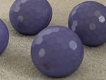 Stunning Vintage Retro Plastic Purple Buttons X 4