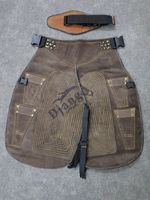 Top Farriers Tools Full Leather Deluxe Chaps No Canvas Genuine 27'' Long Apron