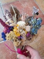 Bouquet Of Homegrown British Dried Mixed Flowers & Foliage.