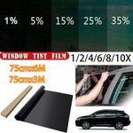 1-10X Total Light Blackout 100% Privacy Window Film Tinting Tint Sticker 75cmx6M