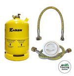 Single Gaslow 11kg Cylinder / Gas Bottle Kit with Exterior White Filler