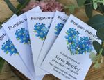 10 Personalised Forget-Me-Not seeds Funeral Memorial Memory Remembrance Favours