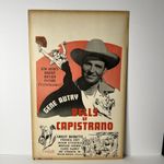 Bells Of Capistrano (1942) Original 14x22” Window Movie Poster Gene Autry