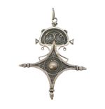 20th Century .800 Grade Silver Tuareg Cross Pendant Antique c1930s