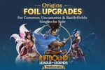 Riftbound English Origins OGN FOIL UPGRADES Common Uncommon Battlefield Singles