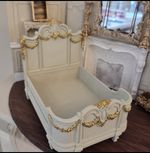 12th Scale Double Bed Ornate Rococo  Dollhouse Miniature