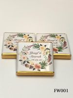 NEW DESIGNS- PERSONALISED CHOCOLATE WEDDING FAVOURS & FREE P+P