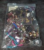 1 Kg Mixed Assorted Costume Jewellery in 14" x 9" Bag #8 Retro Boho Vintage