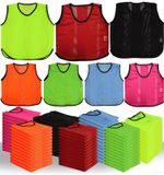A2Z 12 Pack Sports Mesh Bibs Comfortable During Football Rugby Sports Kids/Adult