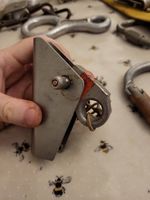 Primitive Vintage Homemade Hand Ascender Gibbs Clamp & Clogwyn Mammut Triax