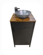 Sink Vanity handwash Unit Self Contained Water Battery Tap  Off-grid no plumbing