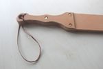 All LEATHER Strap with double thick handhold (cane)