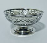 Antique Solid Sterling Silver Pedestal Bonbon Dish / Bowl 1910