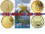 San Marino coin 20 50 Cent Euro 2008 2014 2015 2018 2019 2020 2022 Tower Euro