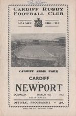 Mar 61 CARDIFF v NEWPORT
