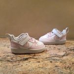 Nike Court Borough Low Recraft (TD) Toddler Sneakers White/Pink 4C DV5458-105