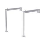 Traditional Cleaner Sink Support Legs & Bracket (Excludes Sink) - Brushed Stainl