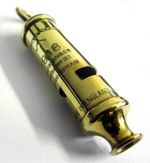 British WW1 Army Whistle Trench RFC RAF WWI Brass US USA 1914 -1918 Hudson