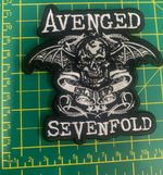 Avenged Sevenfold Death Bat Cut Out Sew Or Iron On Patch Officially Licensed