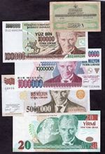(Updated August 30 2026) Turkey. Choose; Denomination, date, grade & price.