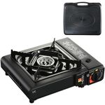 Portable Camping Gas Stove Single Burner butane Cooker BBQ Outdoor Travel Case