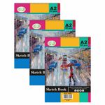 3 x A2 Sketch Pad White Paper Artist Art Craft Doodling Sketching Drawing Book