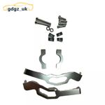 Silver Snowmobile Straight Bar Handguard Mount for 2016-19 Rush/SWITCHBACK INDY