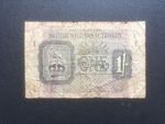 one shilling banknote issued by the british military authority
