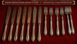London North Eastern Railway LNER dining car Knives & Forks Cutlery Silver Plate