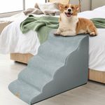 XL Dog Stairs Pet 3/4/5 Steps For Bed Sofa Cats Ladder Ramp with Removable Cover