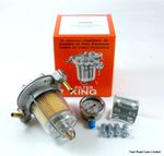 FUEL REGULATOR FILTER KING 85mm GLASS BOWL NEW MALPASSI  WITH UPGRADED BRACKET