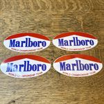 4 x Retro MARLBORO World Championship Team Stickers | Vintage Style Car Sticker 