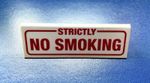 Vintage No Smoking Sign Free-Standing Table Top No Smoking Sign