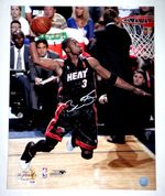 DWYANE WADE SIGNED PSA/DNA MIAMI HEAT 16X20 PHOTOGRAPH AUTOGRAPHED BASKETBALL  -