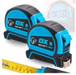OX Pro Dual Auto Lock Tape Measure Twin Pack 5m 16ft Magnetic End Hook Metric