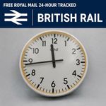 Gent of Leicester British Rail 30cm slave clock + plug & PUL-SYN-ETIC Mechanism