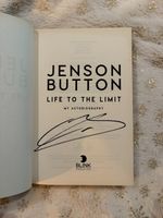Jenson Button Hand Signed Life To Limit UK F1 Driver Book & PSA QO Card + COA