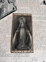 Vintage French Catholuc Holy Card Virgin Mary