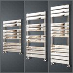 Luxury Designer Flat Panel Heated Bathroom Towel Rail Radiator Warmer Chrome
