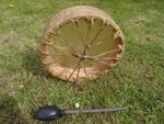 Buffalo Hide Round Shamanic Shaman Drum Ritual Sound Therapy Shamanism 12"