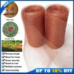 6/12m Pure Copper Mesh Knitted Soffit Mesh Rodent Slug Snail Control Blocker UK