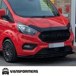 Ford Transit Custom 2018+ Bonnet Protector Black Bug Shield Deflector