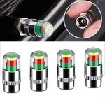 4 PCS SET 36PSI CAR TIRE TYRE PRESSURE MONITOR Valve Alert Cap Sensor Indicator