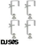 4 X New G-Clamp 50mm Stage Lighting G CLAMP SILVER Light Effects Clamps Gclamp