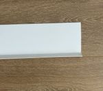 White  sit on skirting - 2m lengths, 100mm, Flexible PVC 