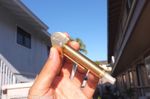 Super Shaka Pipe Unique Brass All-in-One w Long Stash Tube Poker Indestructible