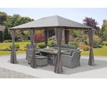 Outdoor Garden Gazebo Lilly 3x4 Grey
