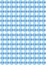 Price sticker £1.50 ice cream van 140 stickers 20mm catering trailer shop ticket