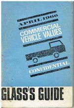 GLASS'S GUIDE TO BRITISH/FOREIGN VANS , TRUCKS & CAMPER VAN VALUES : APR 1966 ED